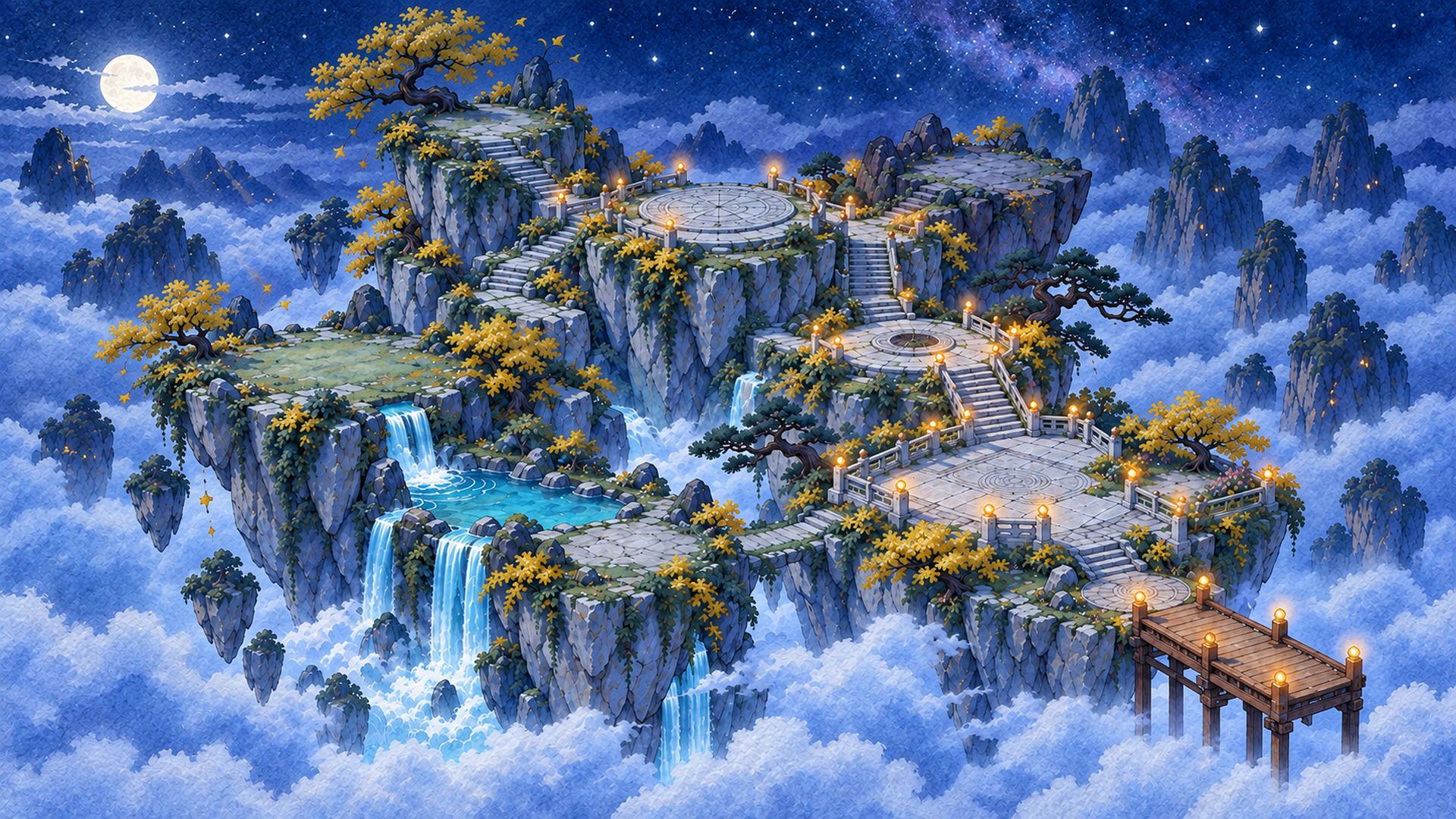 雲嵐浮空島・靜夜星穹